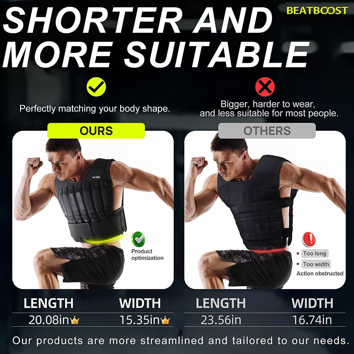 full-body workout vest with removable weights