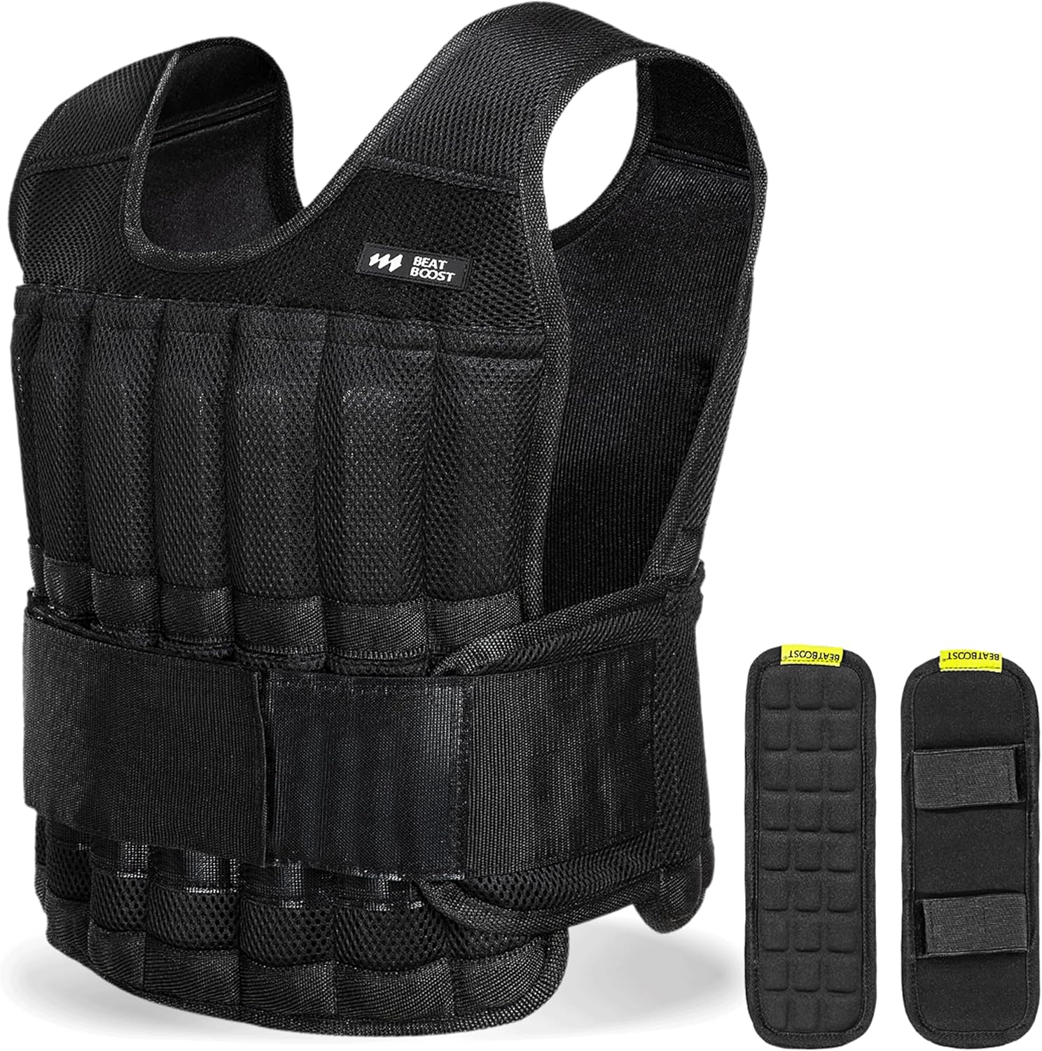 Weighted Vest with Steel Plates(Adjustable)