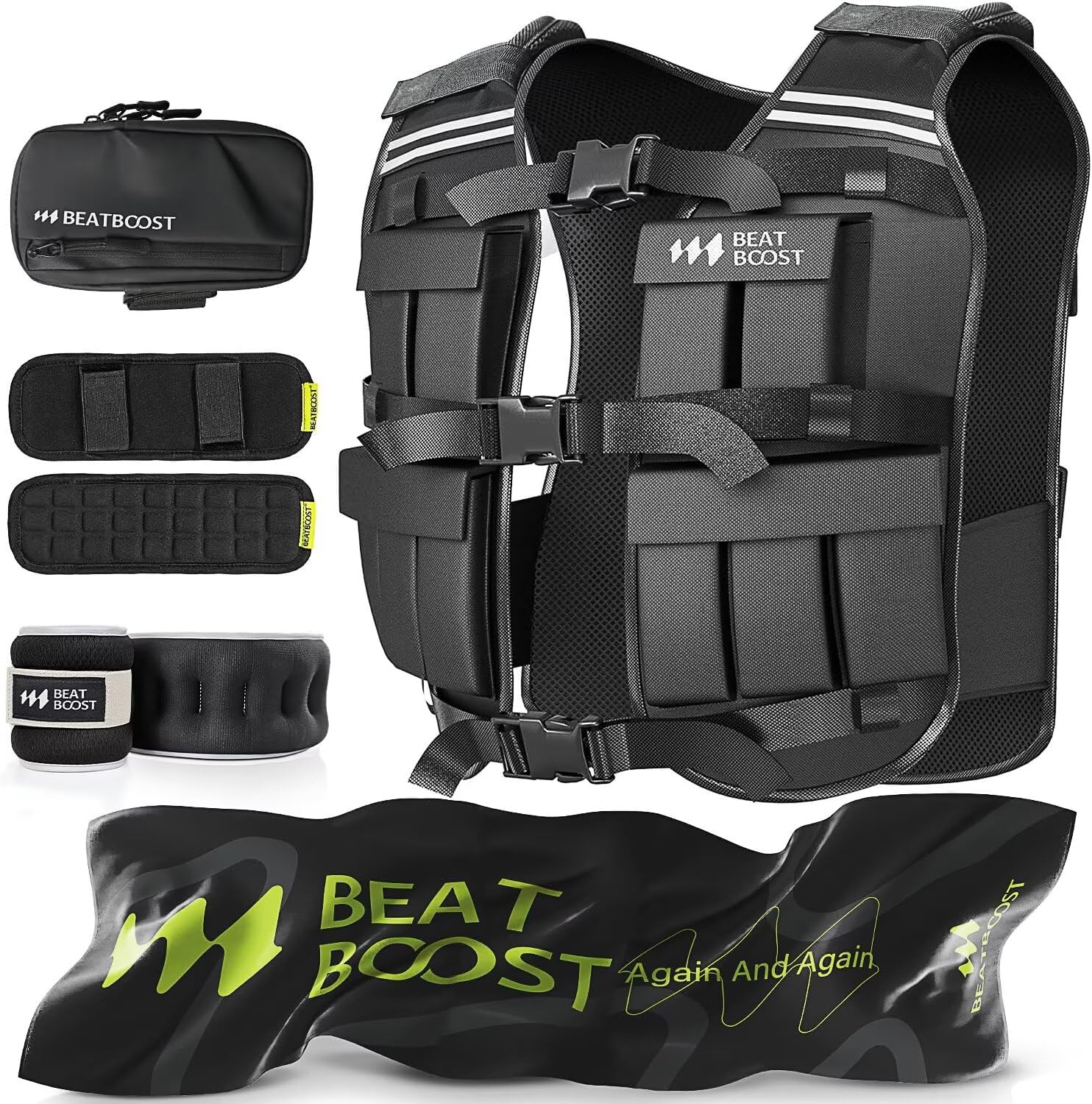 Heavy-duty weight vest for men and women fitness training