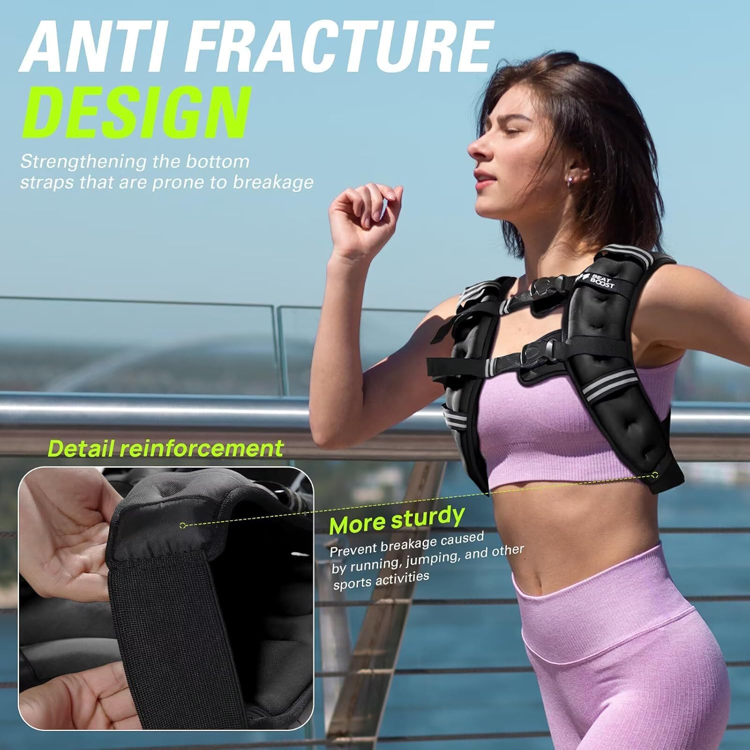 adjustable weighted vest for men and women fitness