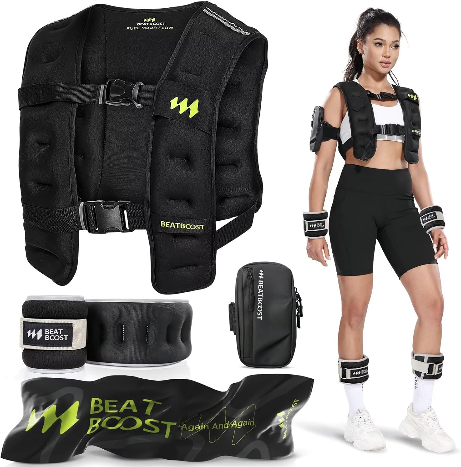 home workout weight vest with iron sand filling