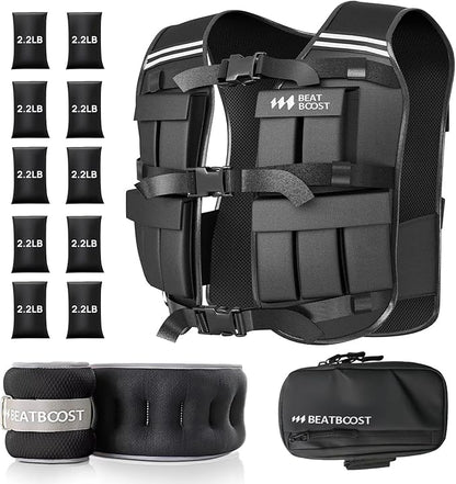 Heavy-duty weight vest for men and women fitness training