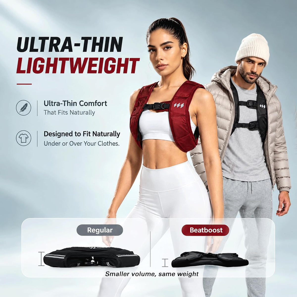 Beatboost B-Fit Washable Iron Weight Vest 12/20lb